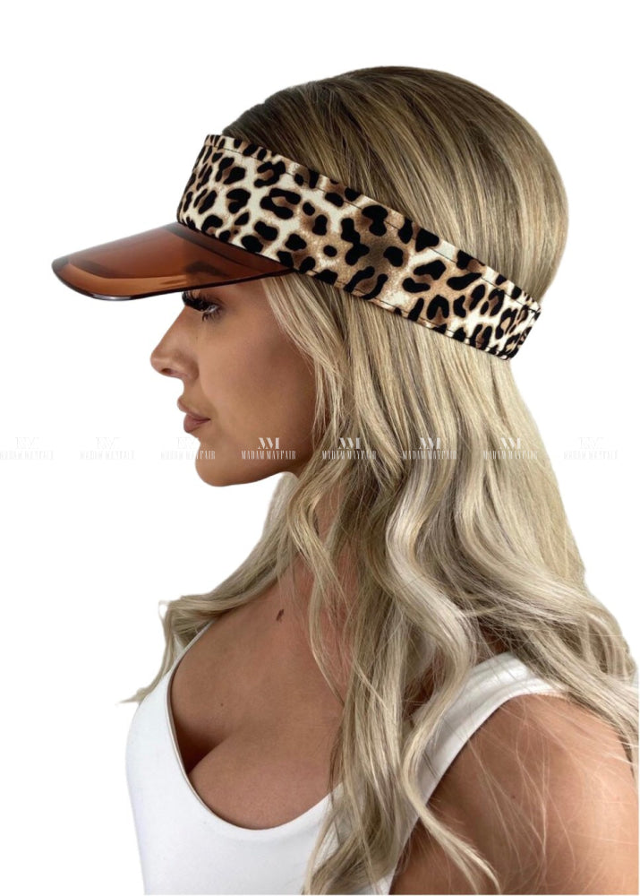 Leopard Summer Visor Animal Accessories