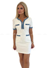 Lucinda Denim Trim Dress